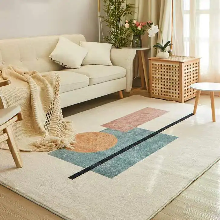 Beautiful Grey Color Velveteen Home Using Shaggy Rug Plain Design Living Room buy Rug and Carpets Online