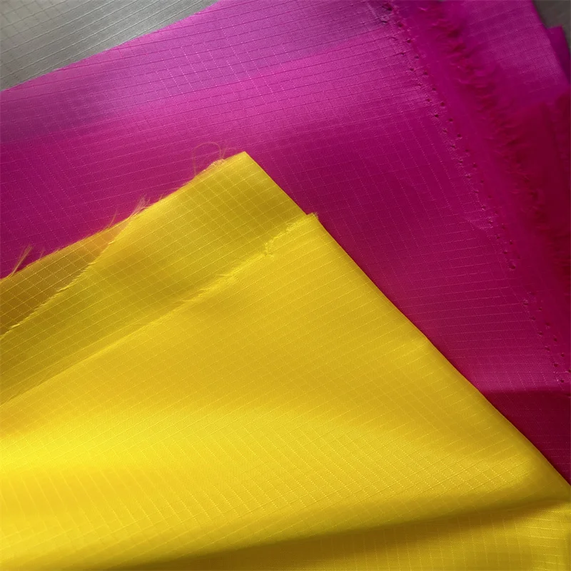 Eco-friendly Polyester Plaids PU Coated Ultralight Ripstop Kites Fabrics