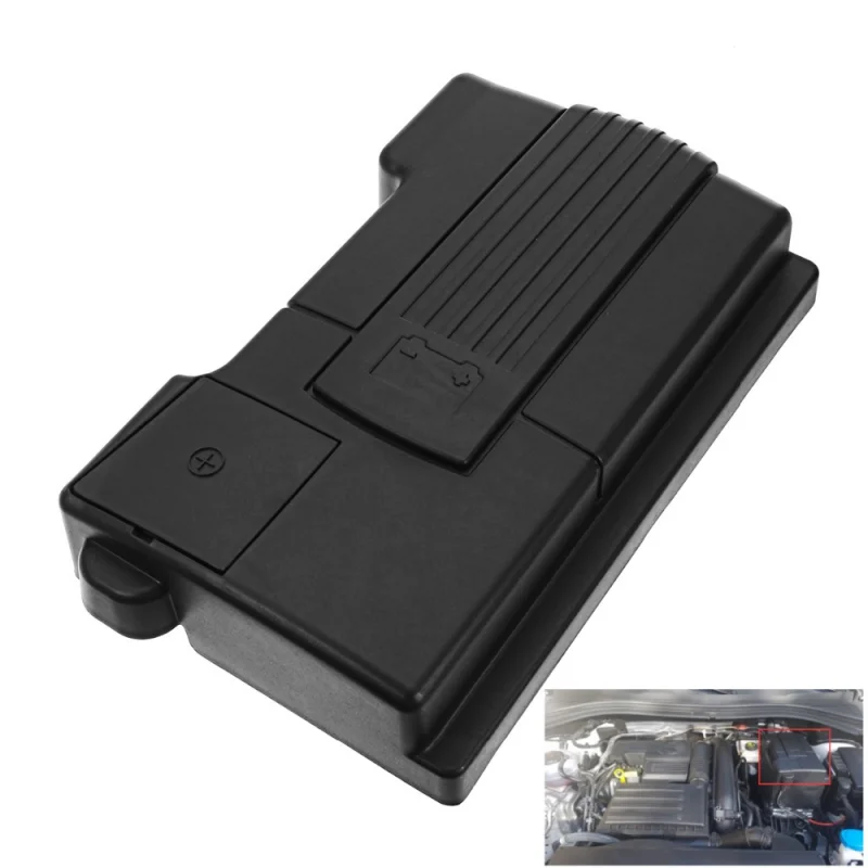 Engine Battery Dustproof Negative Electrode Waterproof Protective Cover for Skoda Kodiaq Octavia VW Tiguan L 2016 - 2019