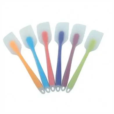 Wholesale Multi Coloured Simple Practical Food Grade Silicone Cake Decorating Comb Cake Batter Scraper Smoother