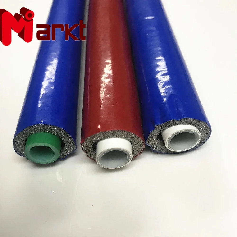 Quality certificated 7mm thickness PE layer cover hot water pipe insulation with online technical support