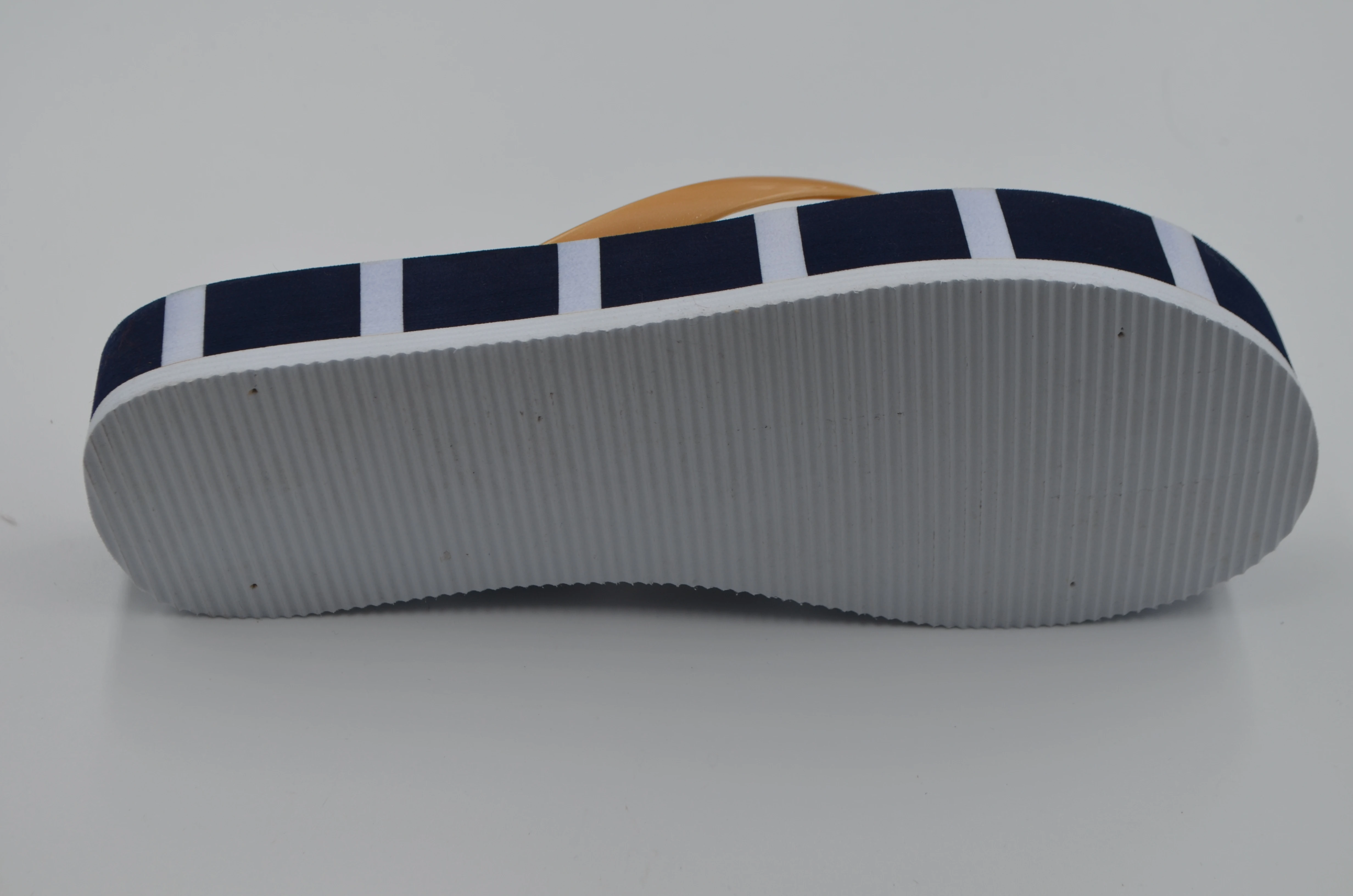 Best Quality Cheap Summer Soft Navy Style Stripe Ladies Slipper Flip Flop Sandals