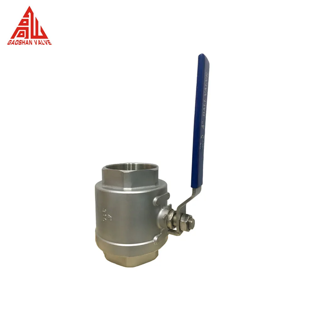 Ball Valve 201 304 316 Stainless Steel 2 Way Internal 2PC Thread Ball Valve