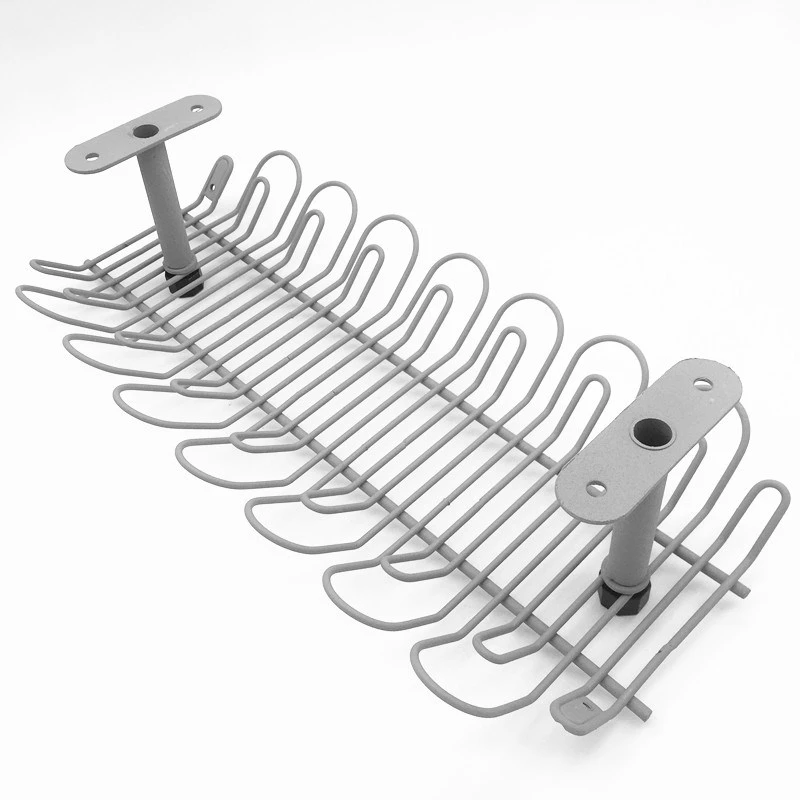 2 Packs Adjustable Under Desk Cable Management Tray Rack For Standing