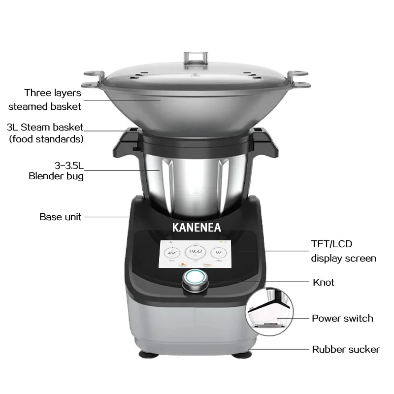 KANENEA Versatile Dicing, Mincing, Slicing, and Chopping Function Food Machine