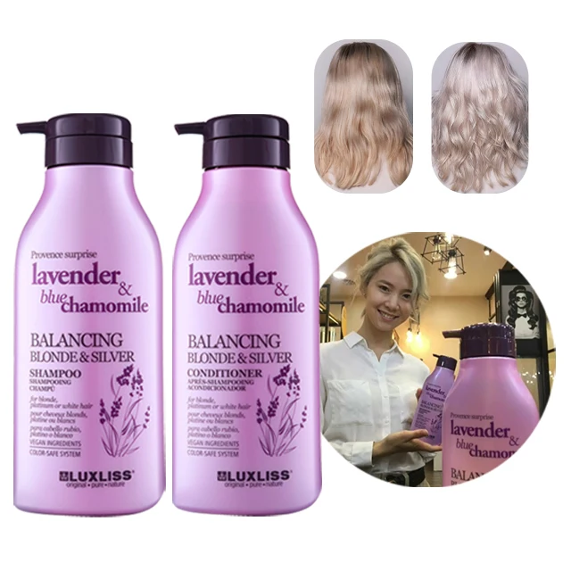 Luxliss Blonde Hair Sulfate Free Purple Shampoo And Conditioner Set For Blonde Hair Organic Lavender Hair Shampoo Purple Shampoo
