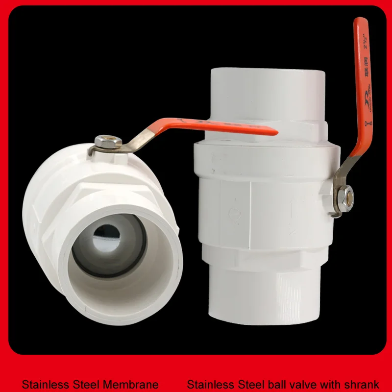 
Factory wholesale plastic Chinese supplier PVC ball valve for pipe connection easy to use water valve 