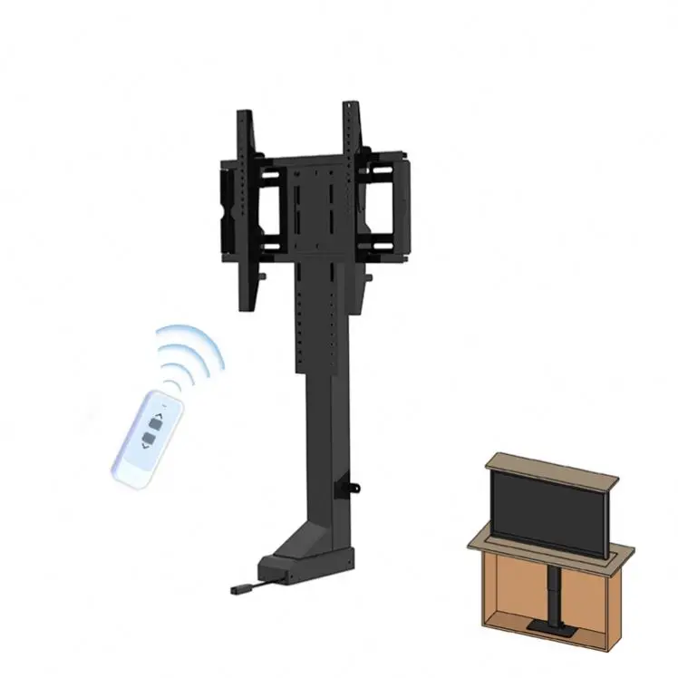 
32~72 inch Bed Hidden LED Monitor Pop Up Mechanism Motorized TV Lift 