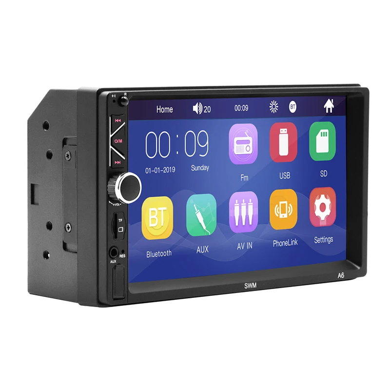 New 7-inch high-definition blue tooth MP5 player card U disk mobile phone interconnection radio integrated host car player