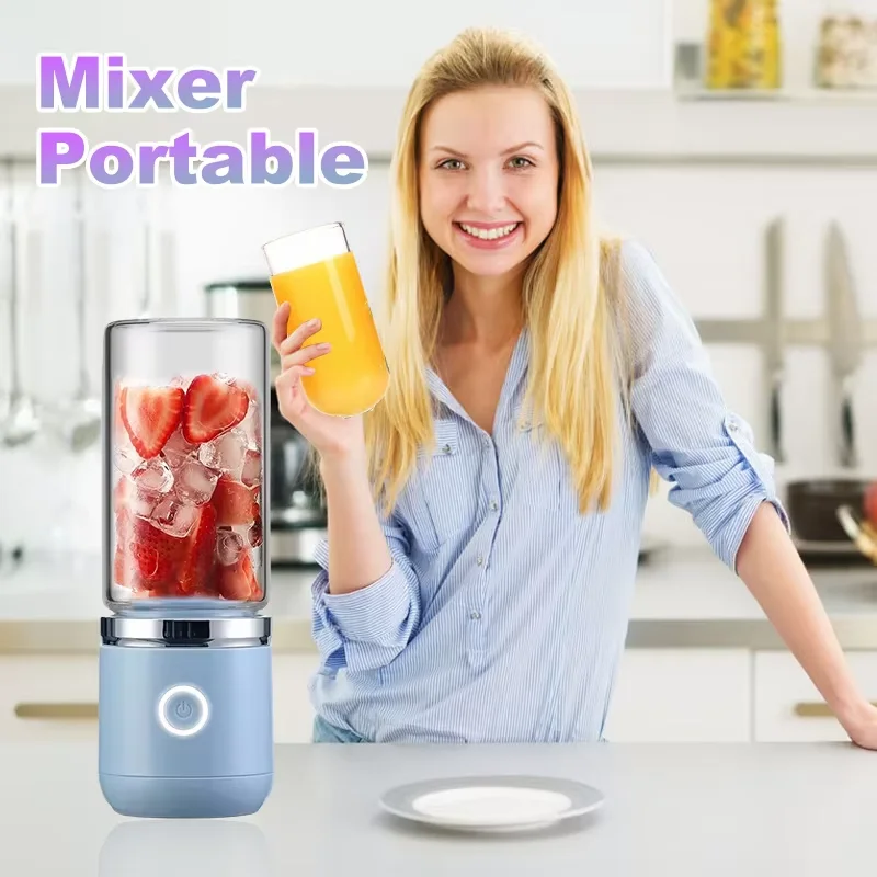 Customized Rechargeable Mini Home Milkshake Electric Small Usb Blender Machine Orange Fruit Portable Juicer Bottle