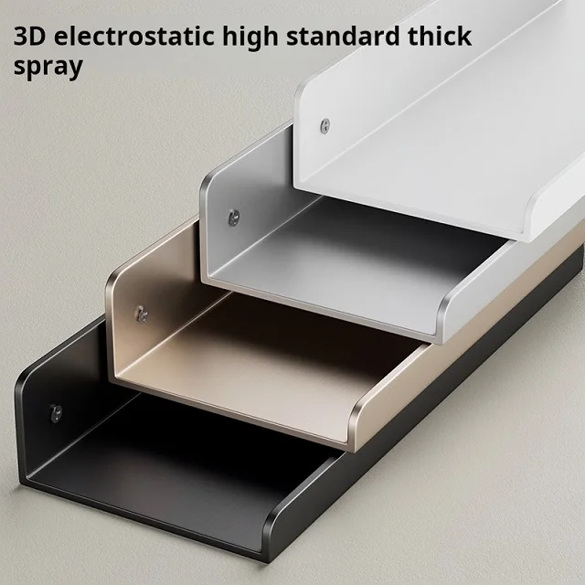 120*12cm Wall-Mounted One-Line Storage Rack Carbon Steel Wall Photo Shelf Decorative Floating Shelves For Living Room Black