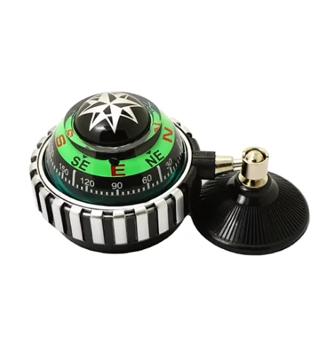 Hot sale With suction cup car guide ball compass green car ornament supplies