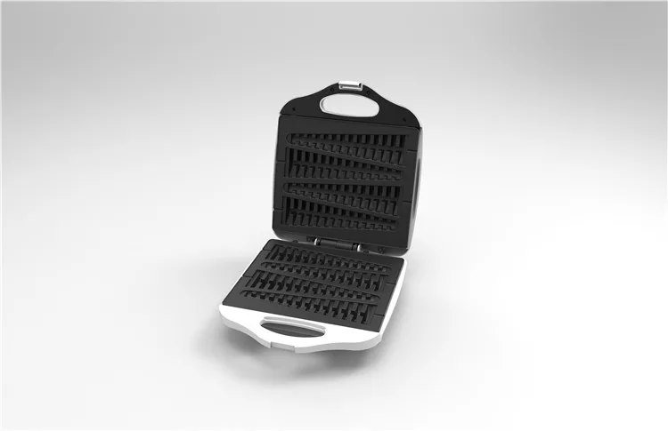 Easy Operation 4 Slice Home Big Fixed Plates Electric Smokeless Non-Stick Press Grill Sandwich Churro Donut Waffle Steak Maker