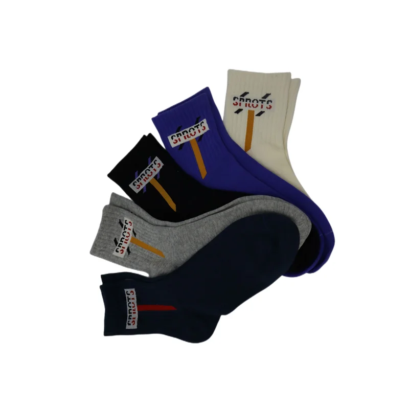 Custom Logo Thick Terry Cushioned Socks for Man Breathable Knit Sock for Men