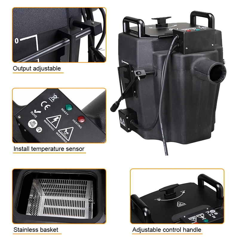 3500w 6000w Dry Ice Fog Machine Wedding Stage Party Low Lying Fog Machine Smoke Low Fog Machine