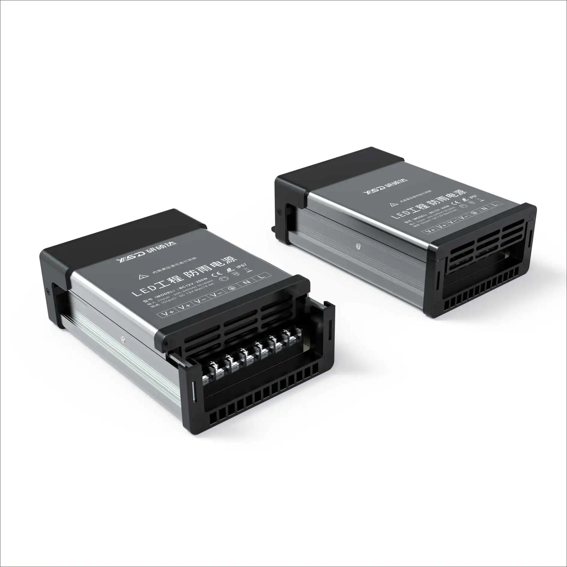 Rainproof 60W-400W Dc12V Smps Power Supply 24 Volt Constant Voltage Switching 230v Ac Dc Led Power Supply