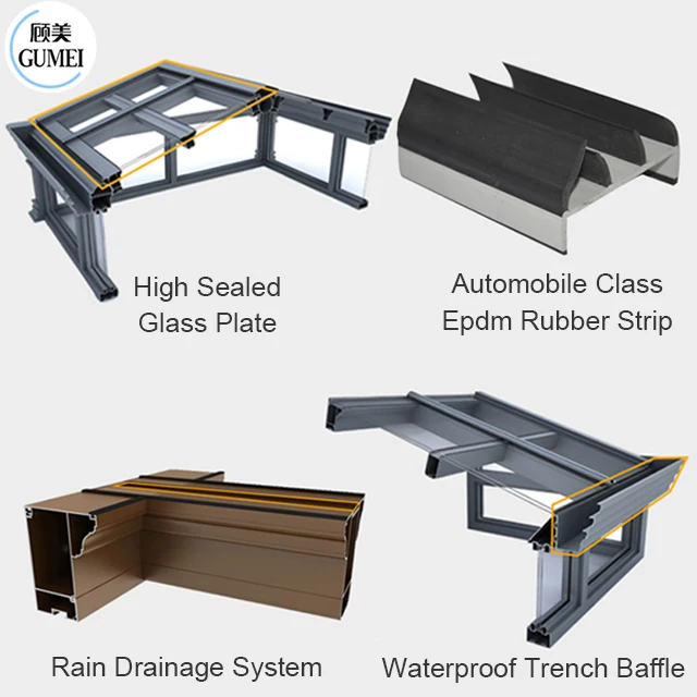 Install Easily Outdoor Room Aluminum Sunhouse Sunrooms 4 Patio Enclosure Sun Prefab Glass House
