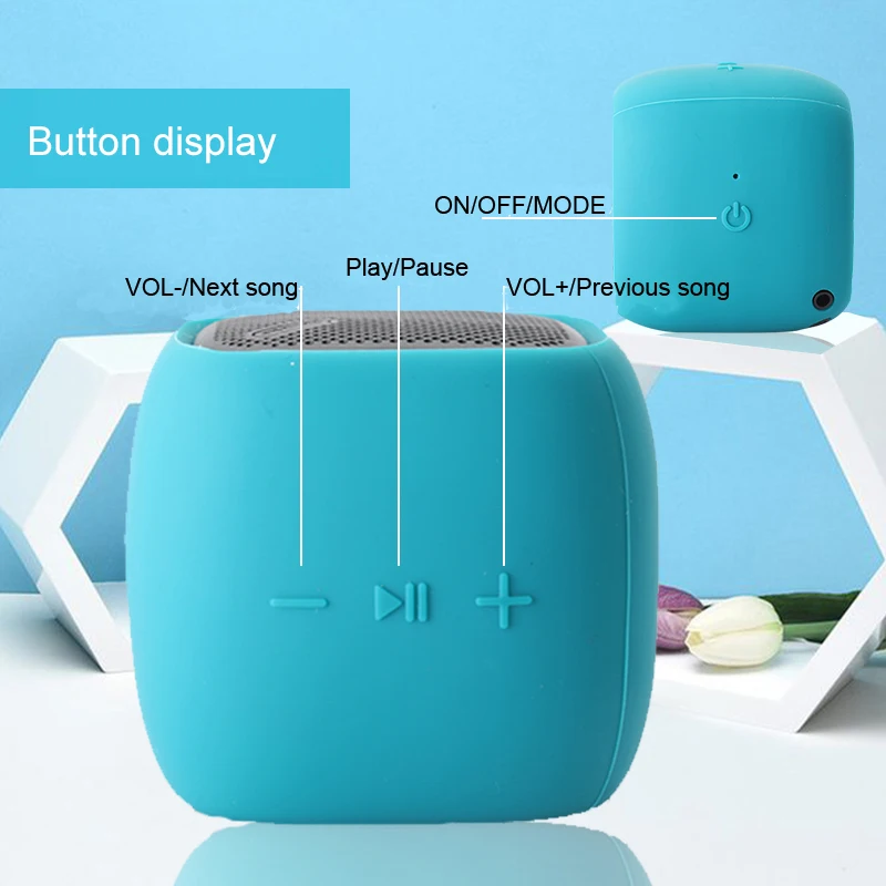 High Quality V4.2 Outdoor Colorful Portable Shower Waterproof Small Speakers Wireless