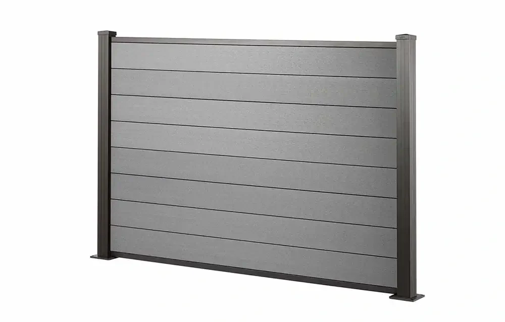 Complete Set DIY Fence Panels Composite Outdoor Private WPC Fence Waterproof Co-extruded Fence Panel