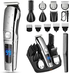 Professional Hair Clippers Nose Hair Trimmer Rechargeable Clippers Waterproof Haircut Nose Hair Trimmer Tool