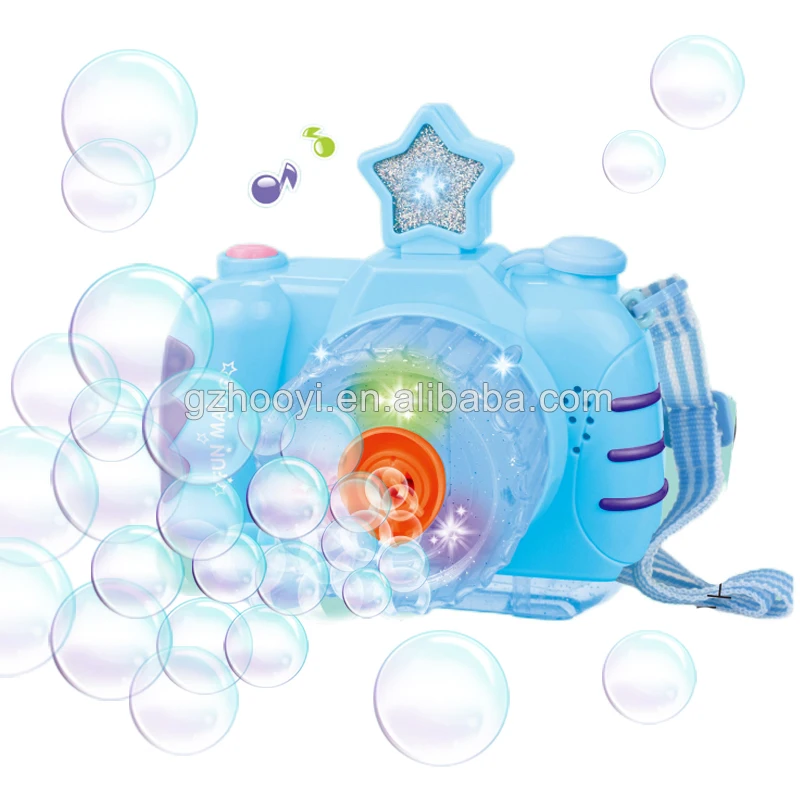 Automatic Bubble Camera Lighted Up Bubble Maker Camera  with Music Bulk For Toddlers Girls Outdoor Toy