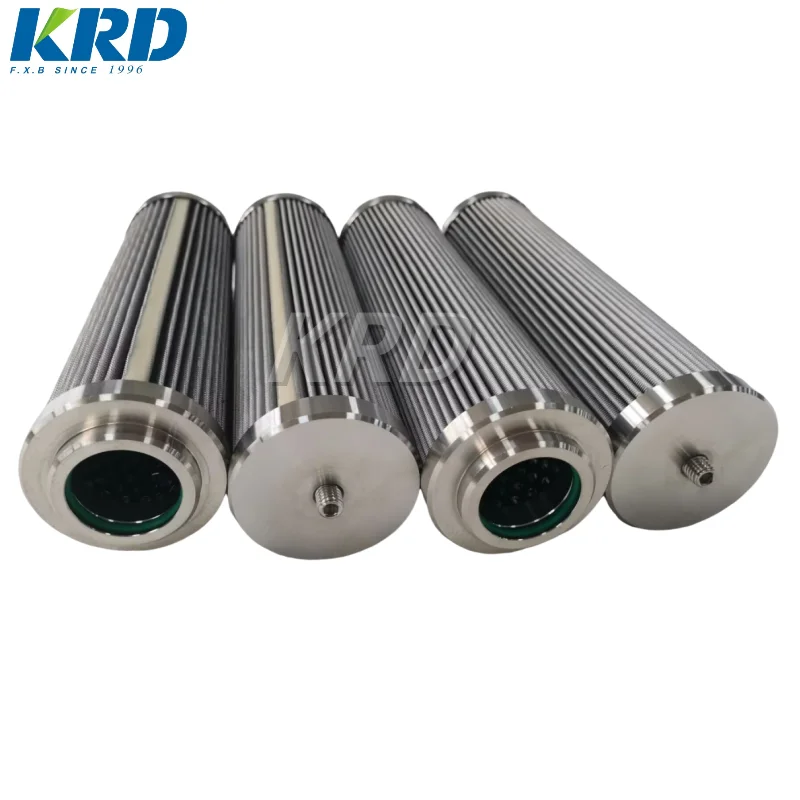 KRD 2024 Hot Sale Compatibility Of Filter Materials Cartridge Industrial Oil Filters Mesh Hydraulic Oil Stainless Steel Filter