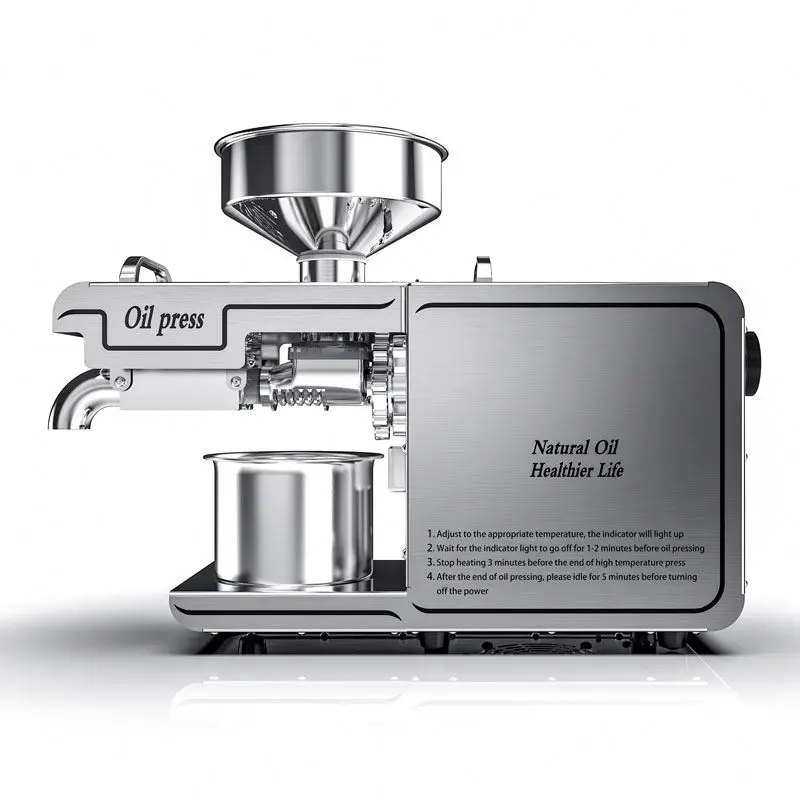 Supply commercial fully automatic screw oil press which can squeeze a variety of oil crops