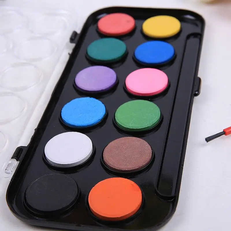 12-24 Color Best Selling watercolor Artist Solid Watercolor Paint for children