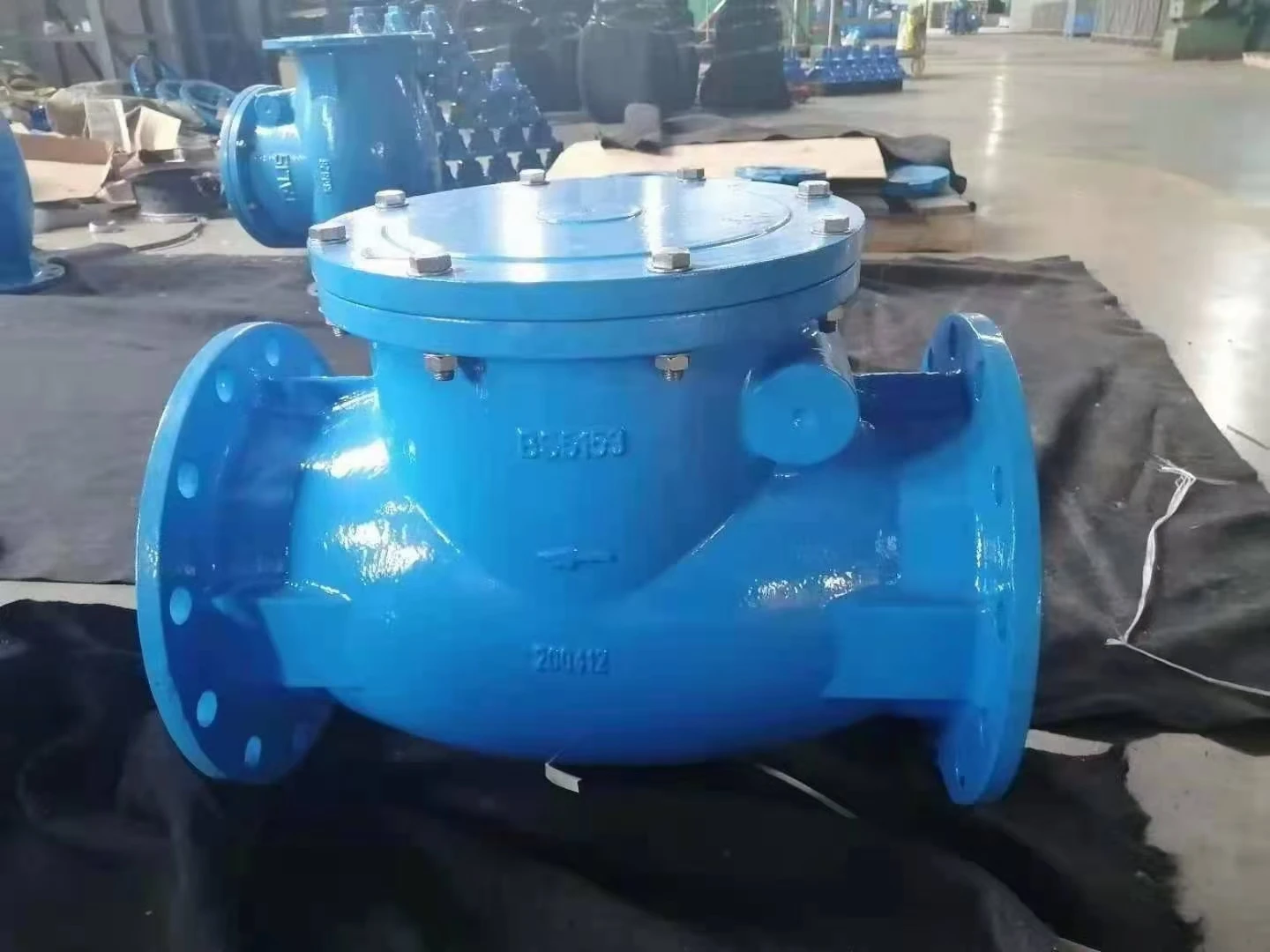 Metal Seated Swing Check Valve Ductile Iron Body Brass Seat BS5153 Standard PN10,PN16 OEM Tight Seal