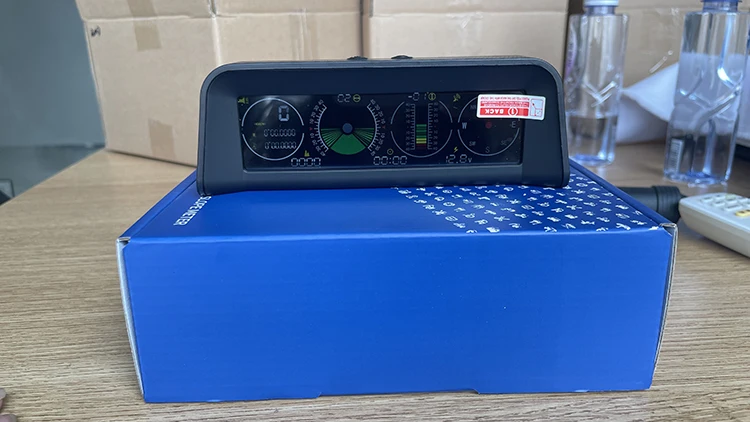 Vjoycar Auto Inclinometer Pitch Angle Alarm Off-road Latitude Longitude Display S90 Gps Slope Meter HUD