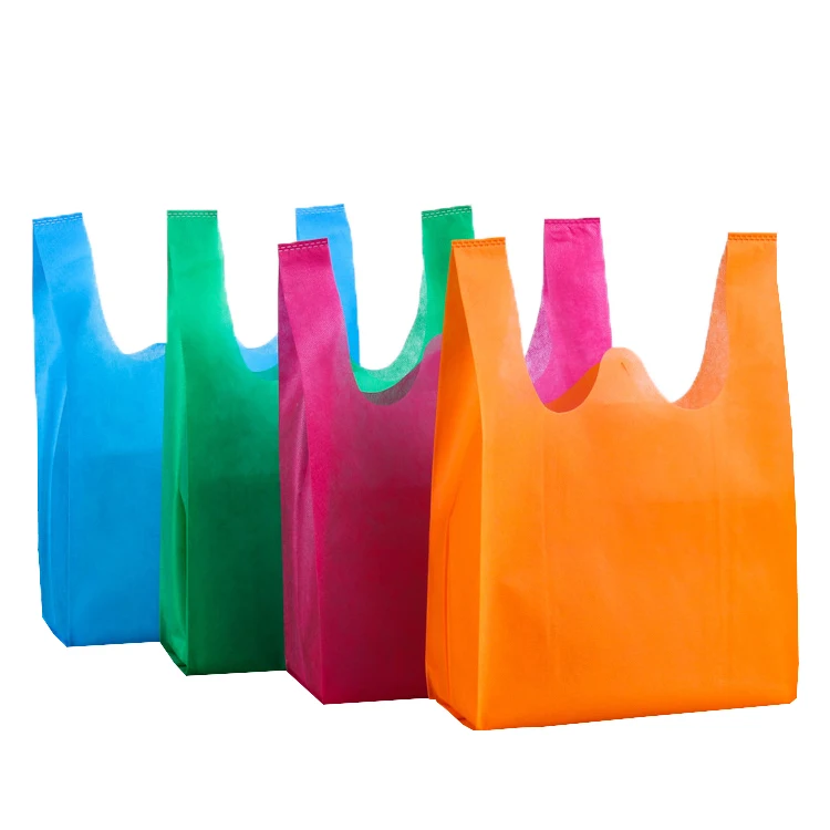 icomebag wholesale grocery non woven t shirt shopping bags supplier custom t shirt non woven shopping bags