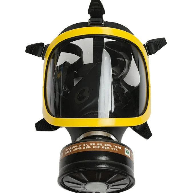 Gas mask full rubber face mask chemical respirator fire-proof gas self-priming filter anti-virus dust mask