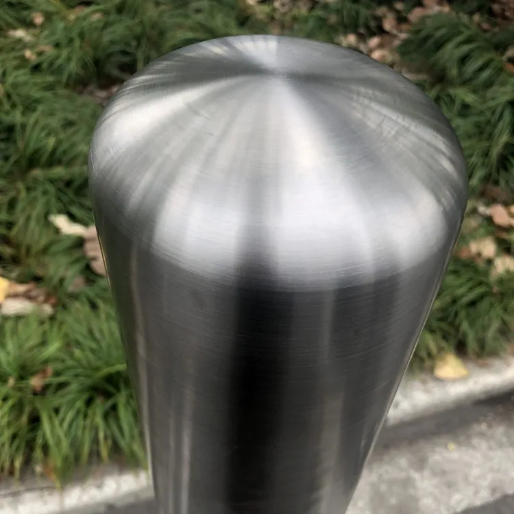 Manufacturer price decorative street stainless driveway security fixed bollard