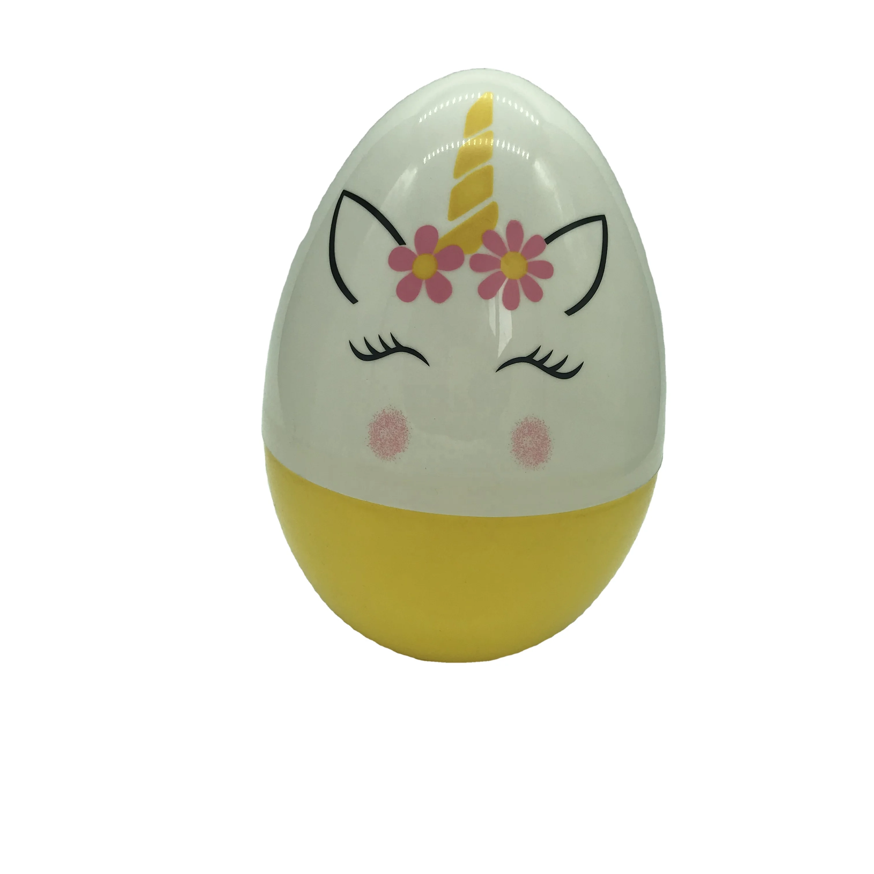 
25*17.5cm plastic easter egg Paint animal egg Big unicorn egg 