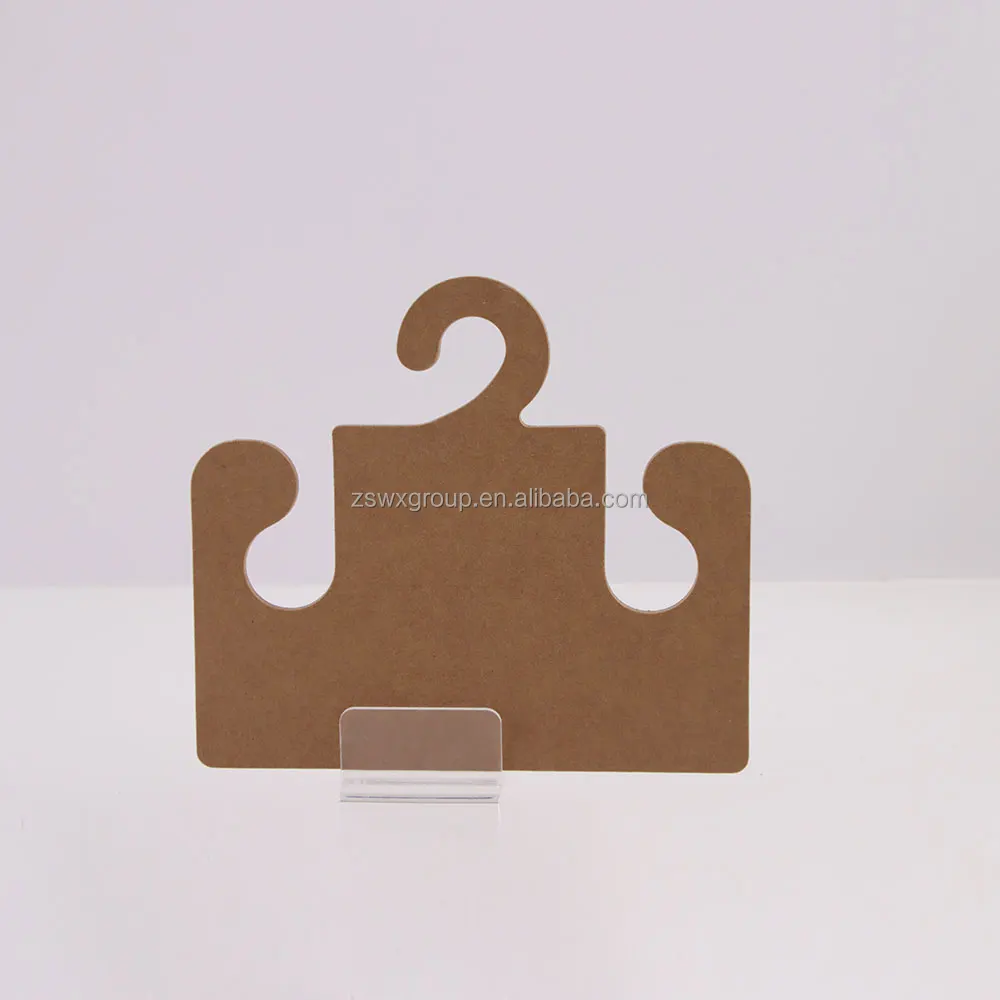 Recycled Custom Size Logo Shape Shoes Paper Cardboard Hanger Hook