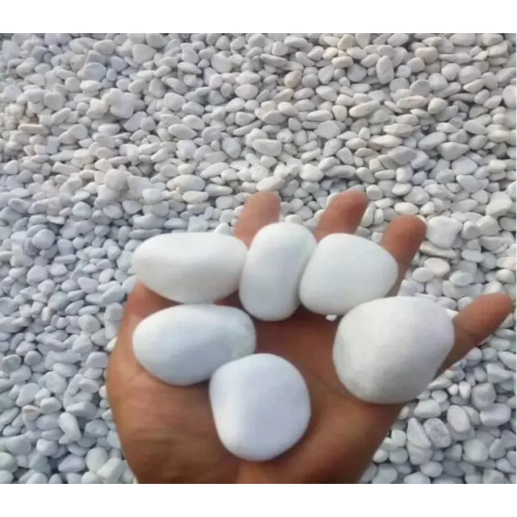 Advantage price pure white garden grave pebbles stones white