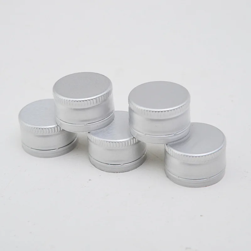 Aluminium Bottle Ropp Cap 28/410 28mm Silver Gold Metal Aluminium Cover Lids Screw Caps Pilfer Proof For Wine Glass Bottles