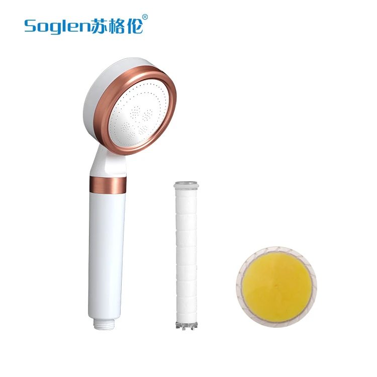 
Amazon shower head water filter four scents shower filter vitamin c bathroom scent bath filter for home SPA healthy shower 