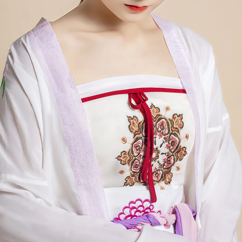 Hanfu Весна и лето китайский сказочный стиль старинная одежда женский топ