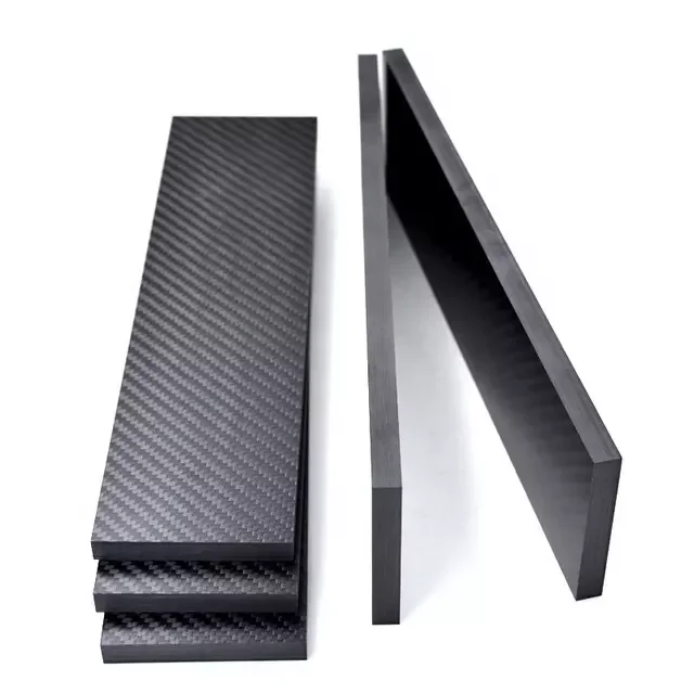 8mm 10mm 12mm Carbon Fiber Block/Plate/Sheet/Board Twill Glossy Matte Carbon Fiber Sheets