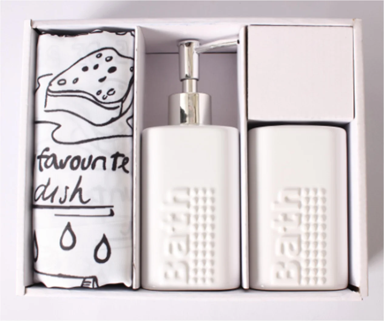 Fashion  bathroom set,ceramic sets with bathmat