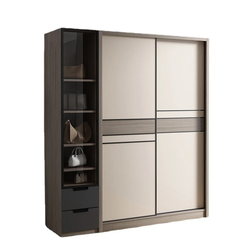 Modern Simple Bedroom Sliding Door Combination Wardrobe 0702