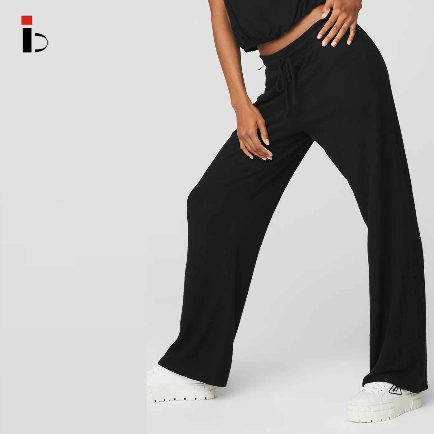 OEM Service Encased Elastic Waistband High Quality Woman Classic Sweatpants With Pocket Women Sweatpants