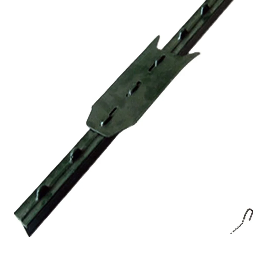 Best Quality American Steel Studded Green Painted metal T Metal Fence post for farm