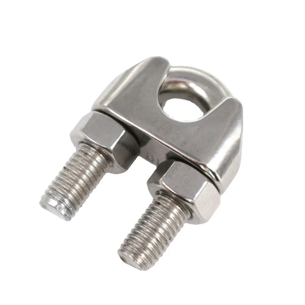 Din741 304 316 stainless steel wire rope clip clamp for wire rope and cable