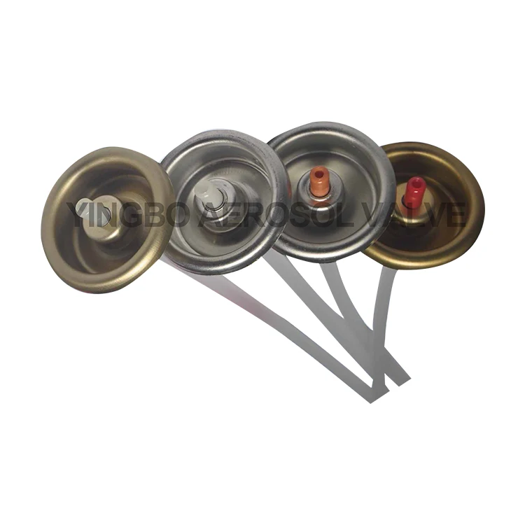 Injection Molding Technology S Type Of 1 Inch Plastic Rubber Iron Aluminum Aerosol Valve Used In Normal Aerosol Product