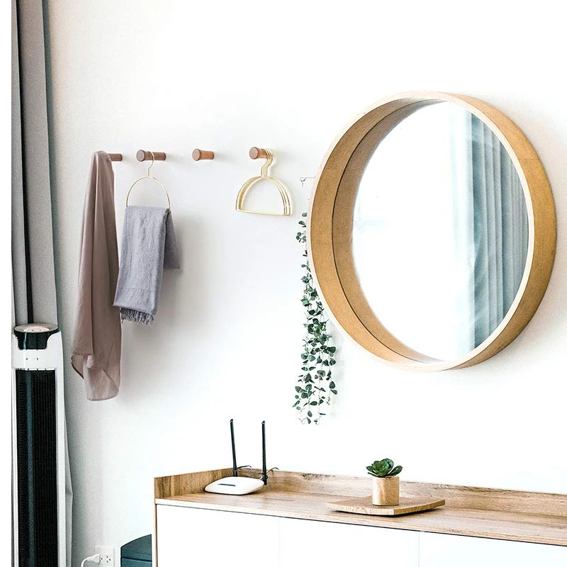 Wholesale factory direct price wood wall hook vintage wooden coat rack hanging hooks with screw