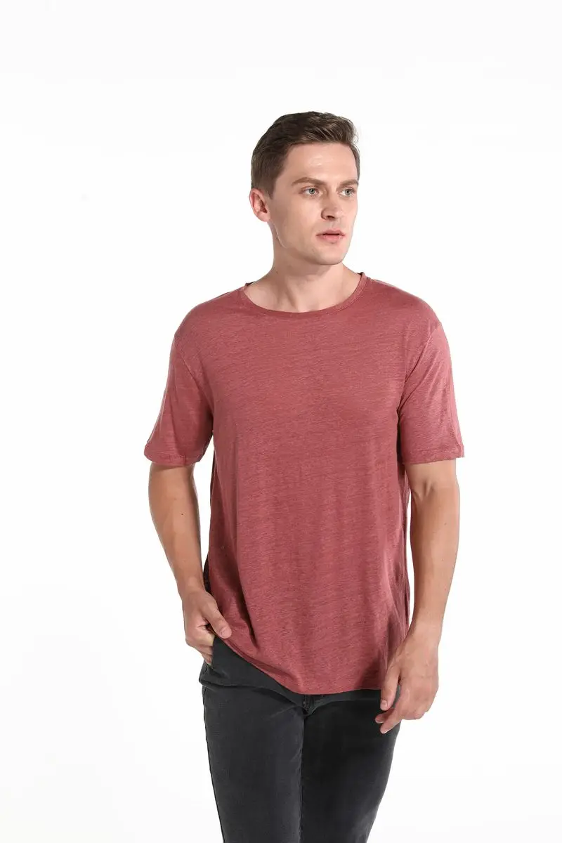 BSCI / OEKO-TEX 100 / OCS Certified Organic CottonRecycled Sustainable Hemp Bamboo Linen T shirt