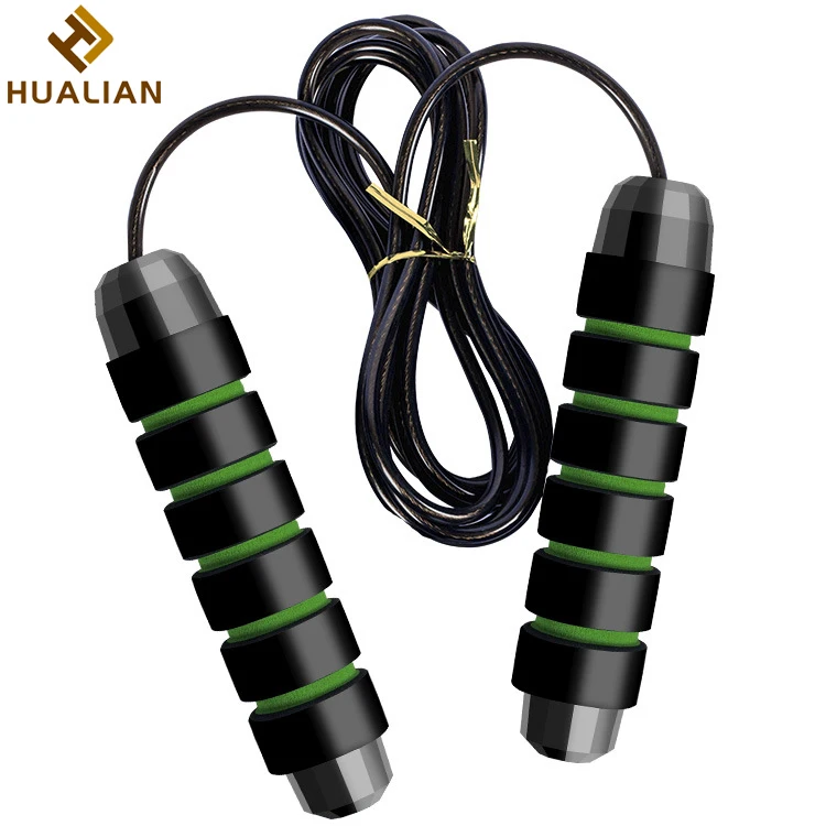 HUALIAN Fitness Sports Jump Training custom logo steel heavy rope skipping