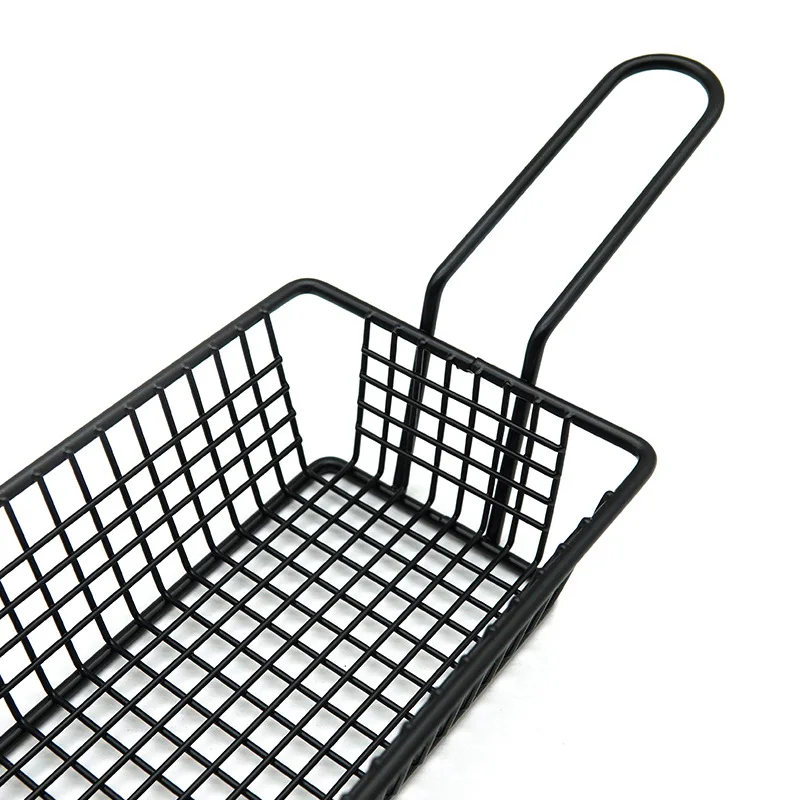 Creative French Fries Baskets Iron Wire Basket French Fired Chicken Serving Basket